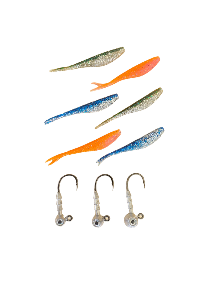 Extra small soft baits with built in scent