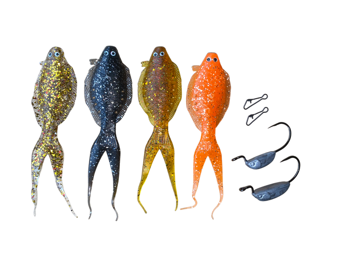 Glowbite DRAGSTER FLOUNDER soft bait lures
