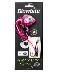 Glowbite Grumpy Fish Slider Lure - Pink