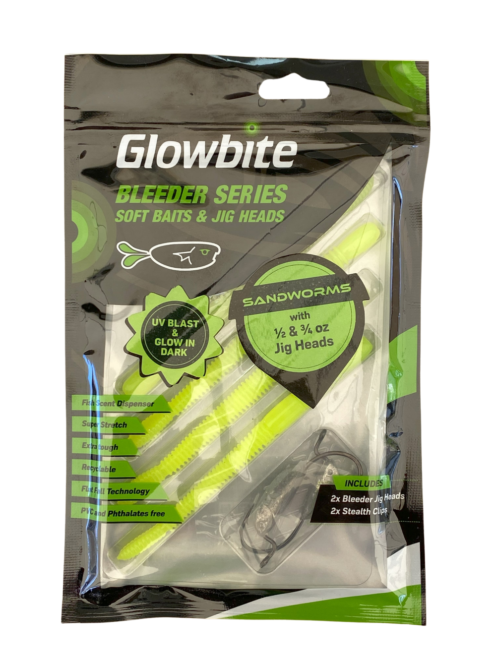 Glowbite SANDWORM soft bait lures – Fishing Innovators