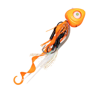 Glowbite Grumpy Fish Slider Lure - On-Fire Orange