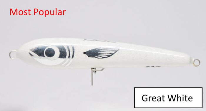 Big Boy fishing lure in Great White colour