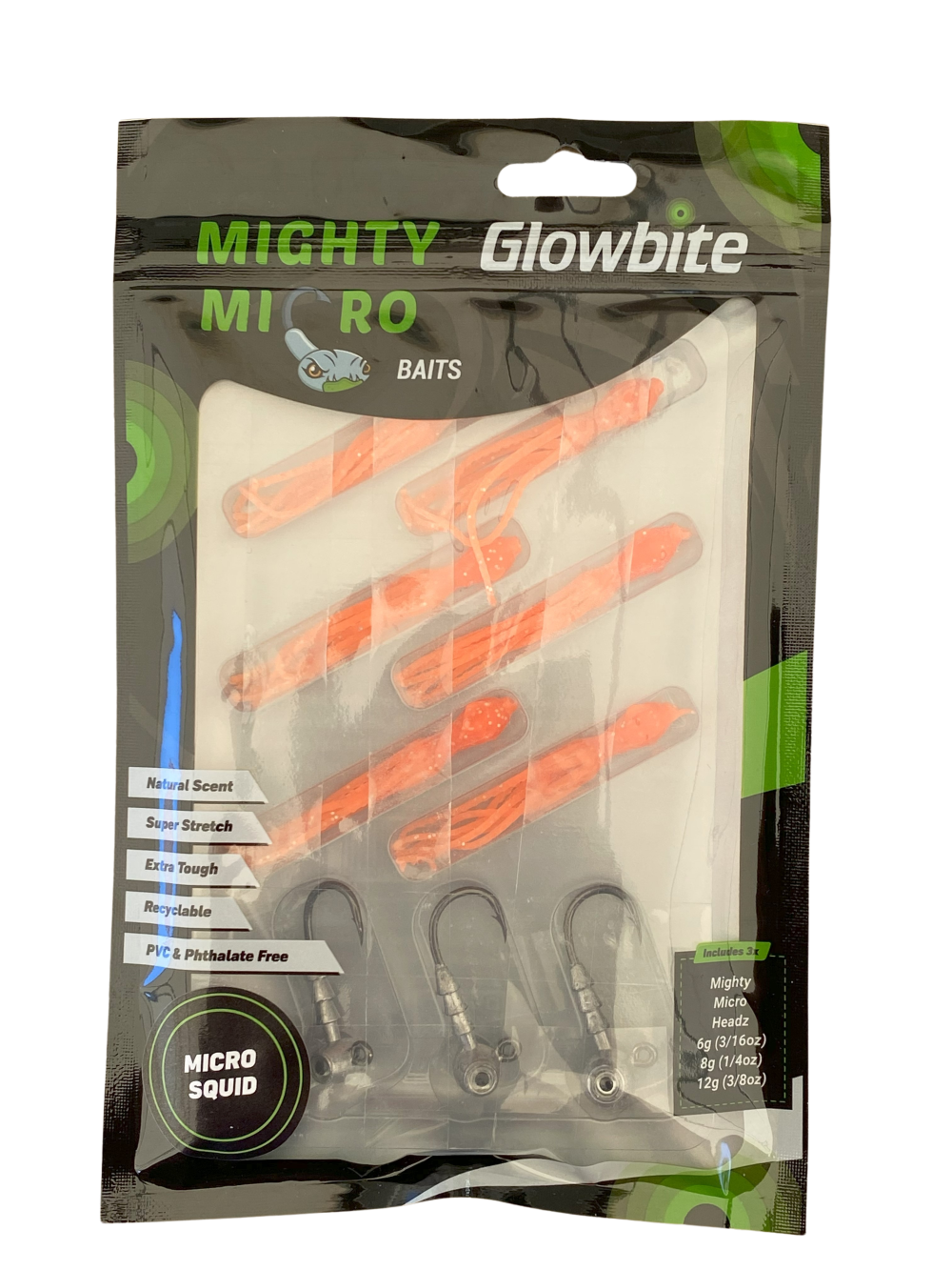 Glowbite Mighty Micro Bait - Micro Squid