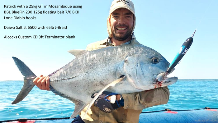 Blue Fin Big Boy Lure with Giant Trevally