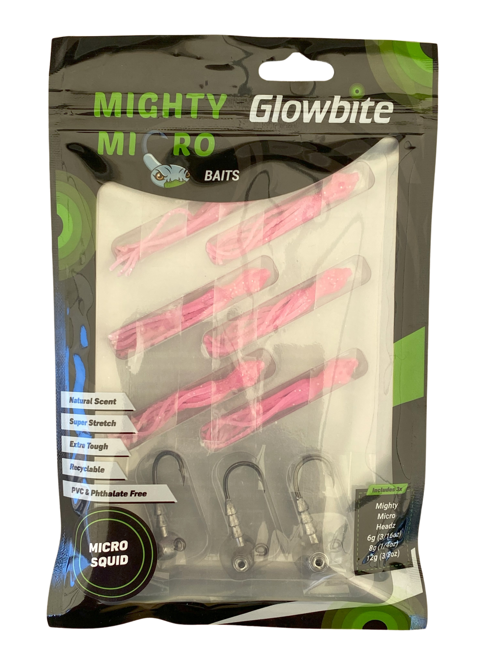 Glowbite Mighty Micro Bait - Micro Squid – Fishing Innovators