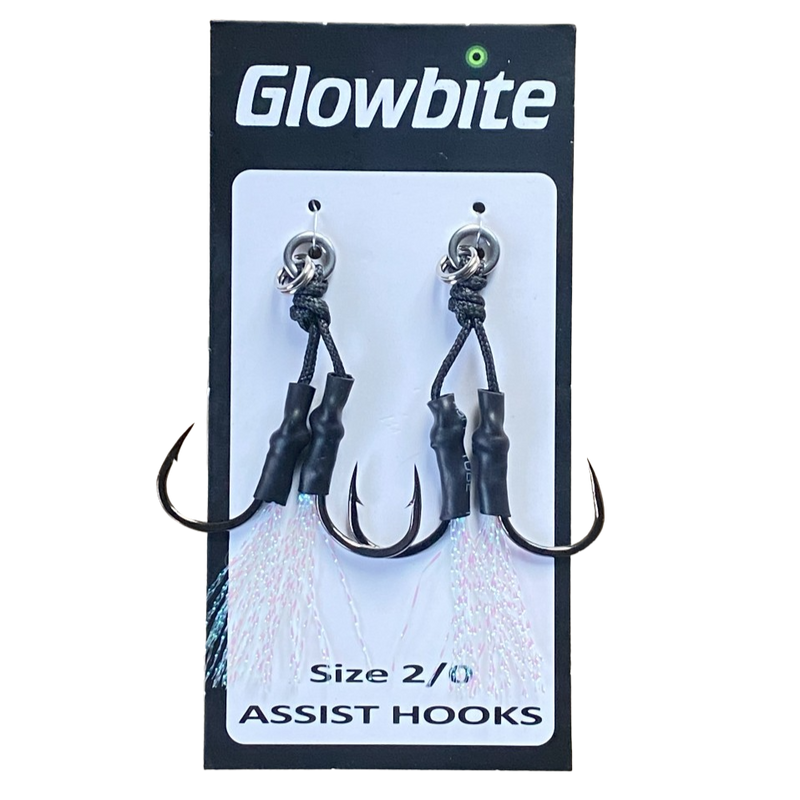 Hooks and assist rigs for Glowbite fishing lures size 2