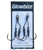 Glowbite Size 3/0 Assist Hooks