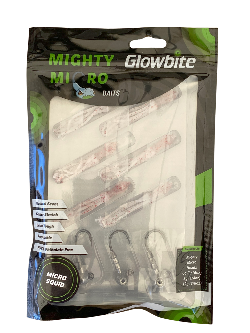 Glowbite Mighty Micro Bait - Micro Squid