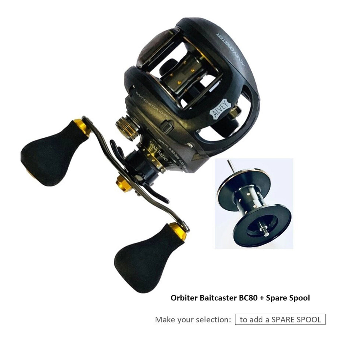 Alvey Orbiter Baitcaster Reel and Rod Combo (Right Hand)