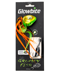 Glowbite Grumpy Fish Slider Lure - Chartreuse Charlatan