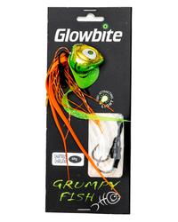 Glowbite Grumpy Fish Slider Lure - Chartreuse Charlatan