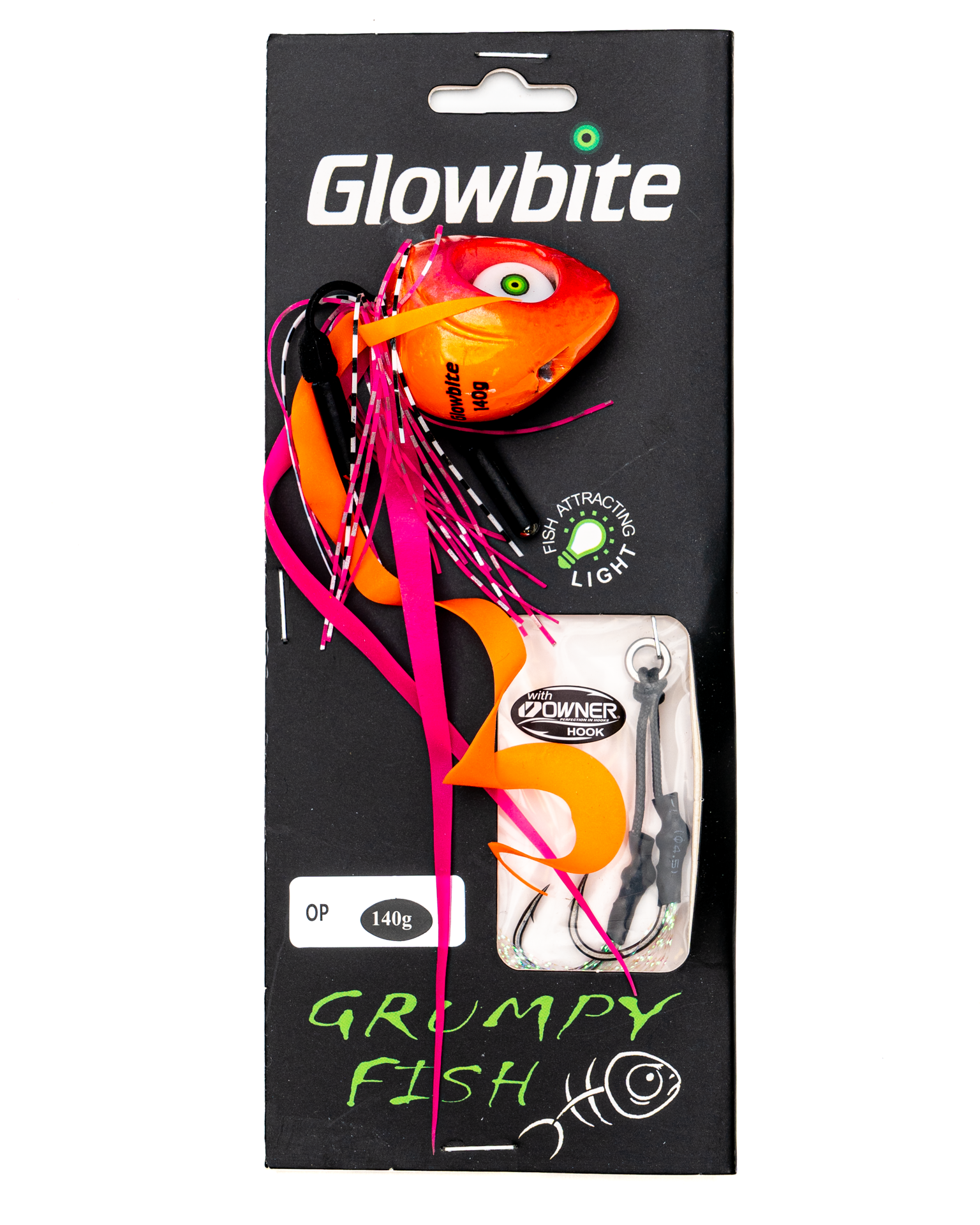 Glowbite Grumpy Fish Slider Lure - OP - 140g