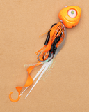 Glowbite Grumpy Fish Slider Lure - On-Fire Orange